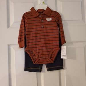 NWT Koala collared onesie with pants